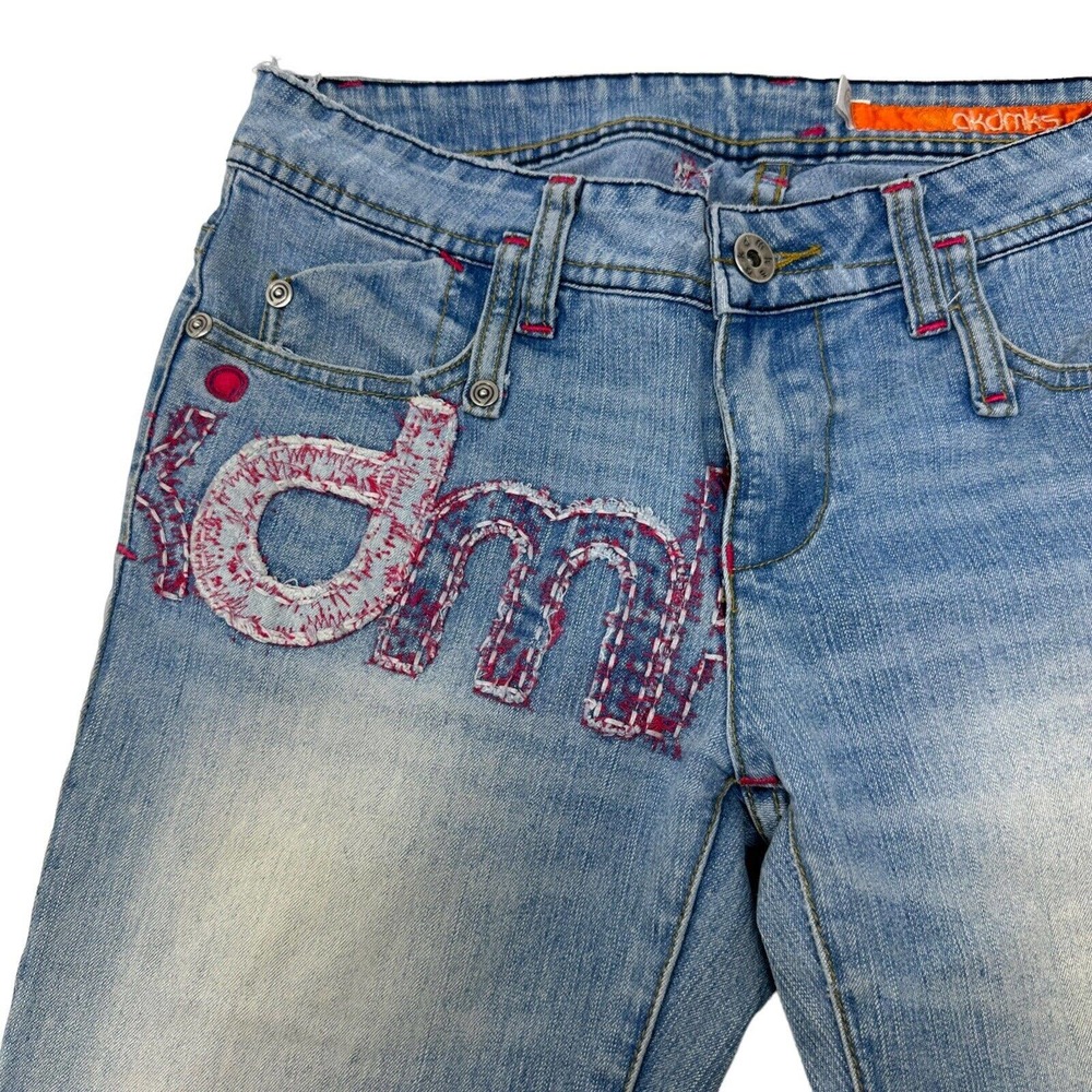 Akademiks‎ Womens Vintage Embroidered Bootcut Jeans 26 - Picture 12 of 12